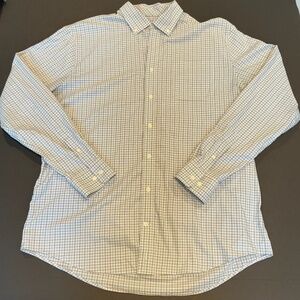 Johnnie-O Gobi Performance Plaid Button-Down Shirt Blue Size XL